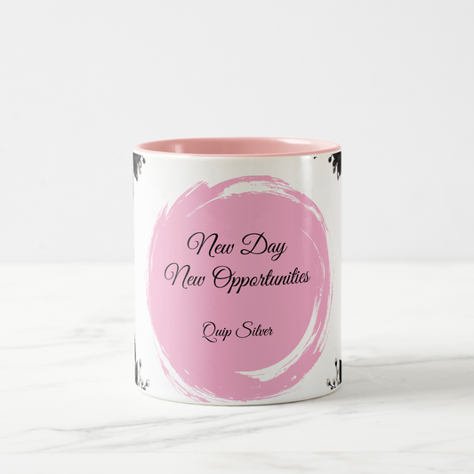 Pink Mug: New Day New Opportunities