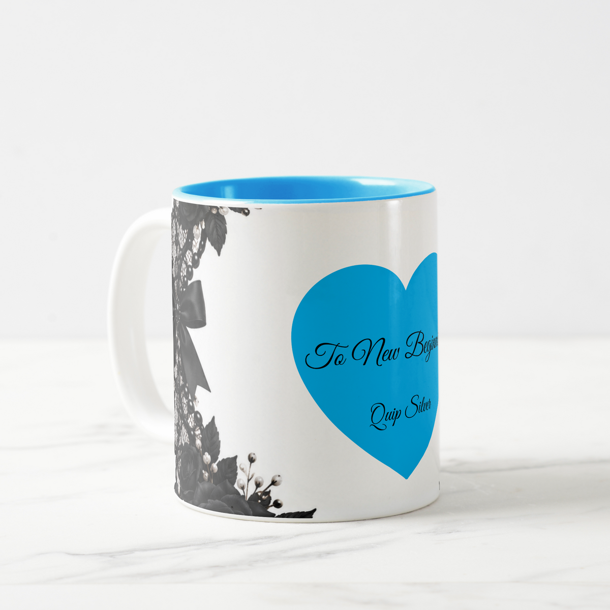 Blue Mug: To New Beginnings