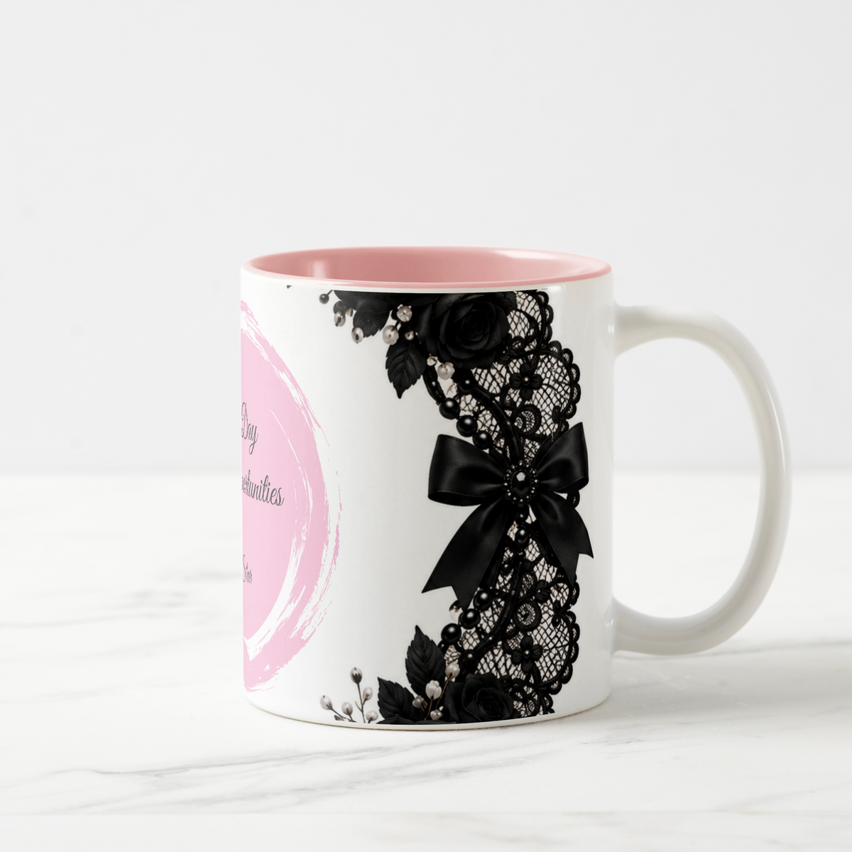 Pink Mug: New Day New Opportunities